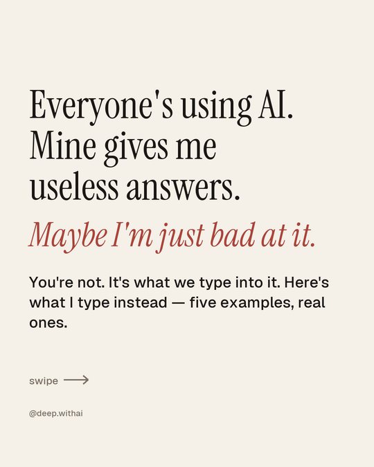 A carousel cover in the creator's own fonts